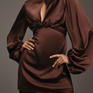 Significant Other Holly Long Sleeve Open Back Mini Dress